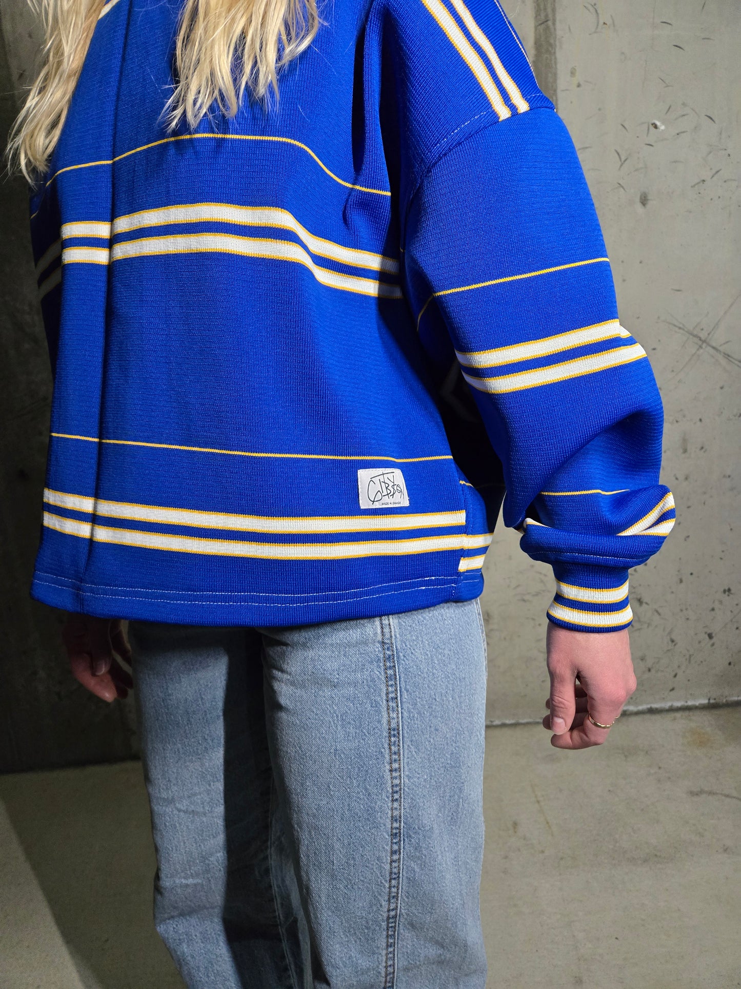 DS Varsity Stripe Sweater | Chelsea Blue - Small