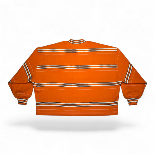 DS Varsity Stripe Sweater | Orange Crush - Medium