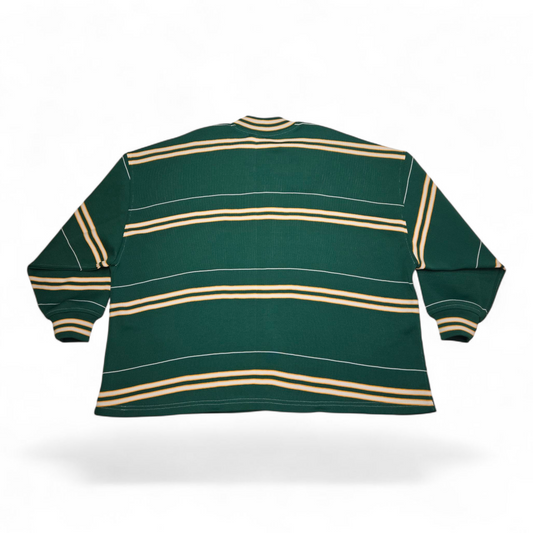 DS Varsity Stripe Sweater | Packer Green - Large