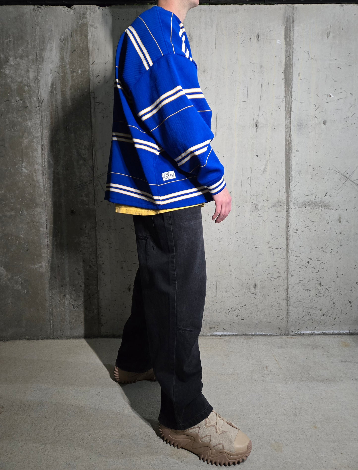 DS Varsity Stripe Sweater | Chelsea Blue - Small