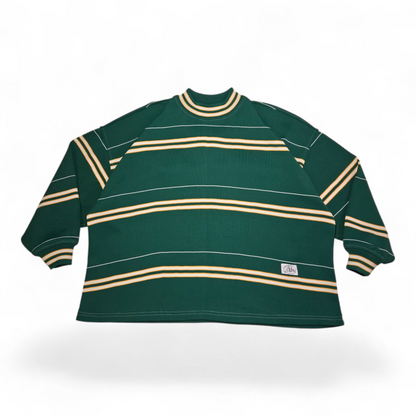 DS Varsity Stripe Sweater | Packer Green - Large