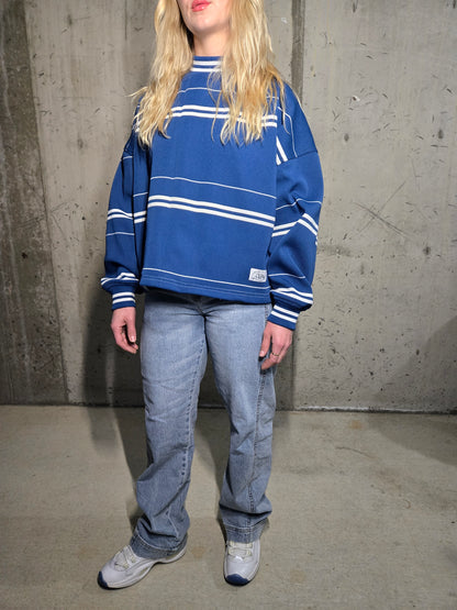 DS Varsity Stripe Sweater | Atlantic Blue - Small