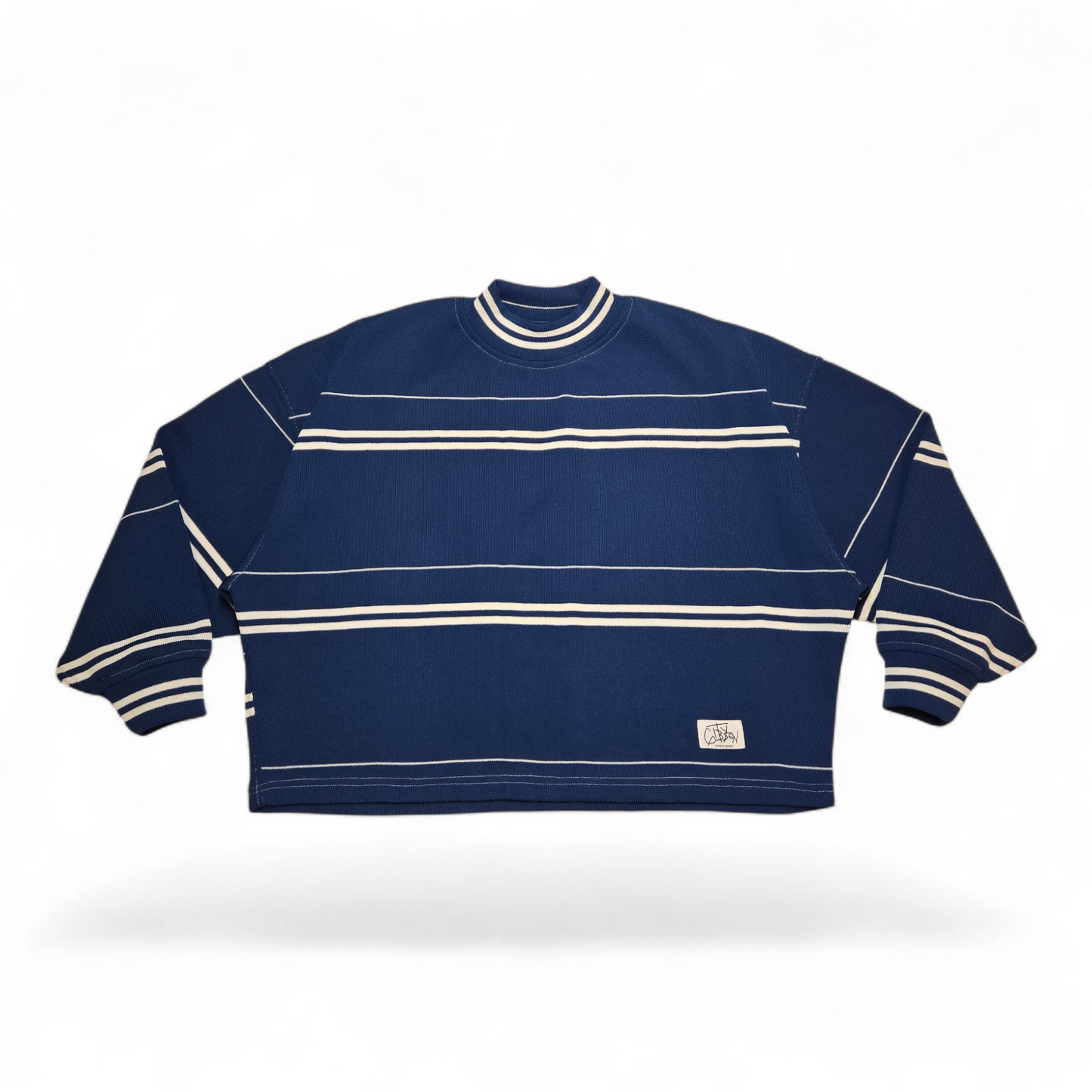 DS Varsity Stripe Sweater | Atlantic Blue - Small