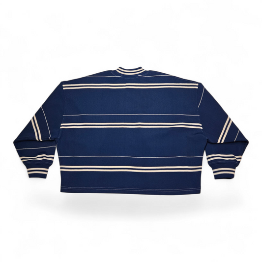 DS Varsity Stripe Sweater | Atlantic Blue - Small