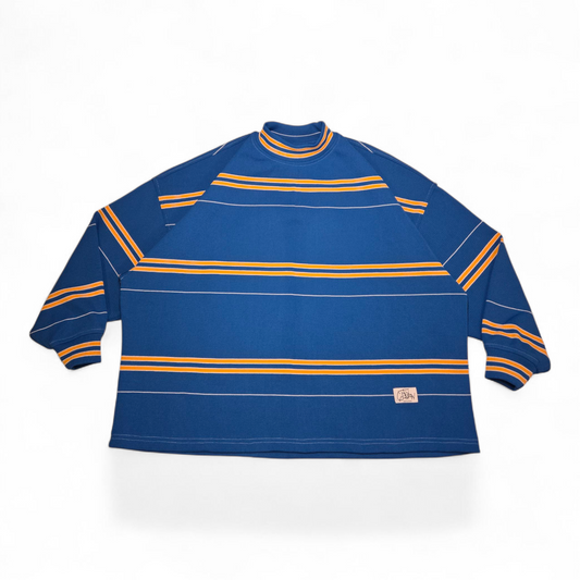 DS Varsity Stripe Sweater | Charger Blue - Large
